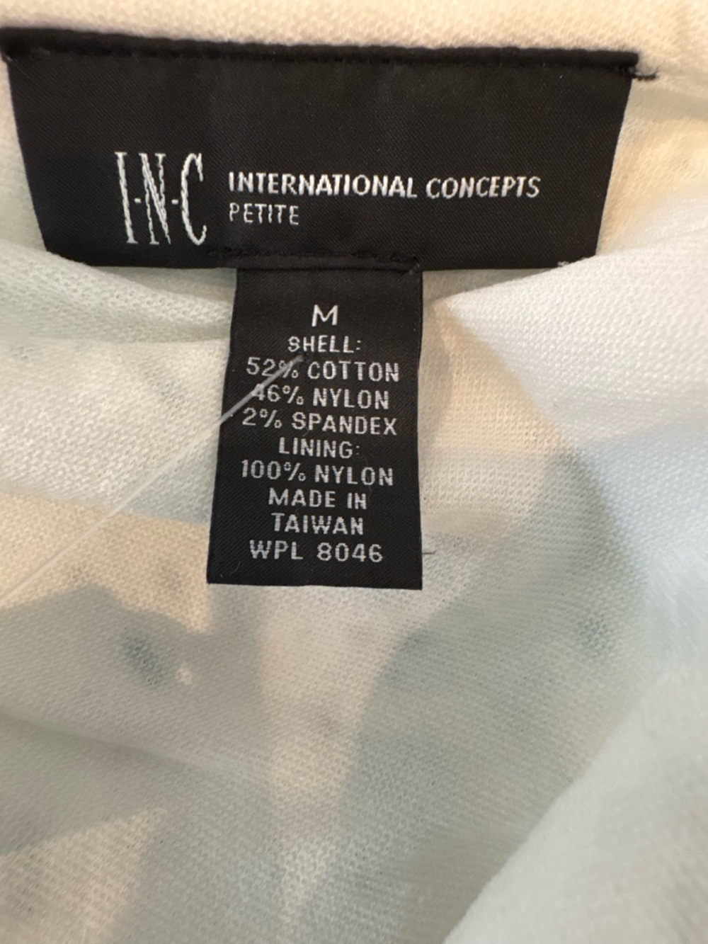INC International Concepts White Lace Wrap Camisole - Picture 4 of 5